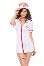 Sexy Nurse Dress Halloween Nurse Costume For Women Cosplay White Nurse Uniform Temptation Lingerie Cute Nurse Outfit