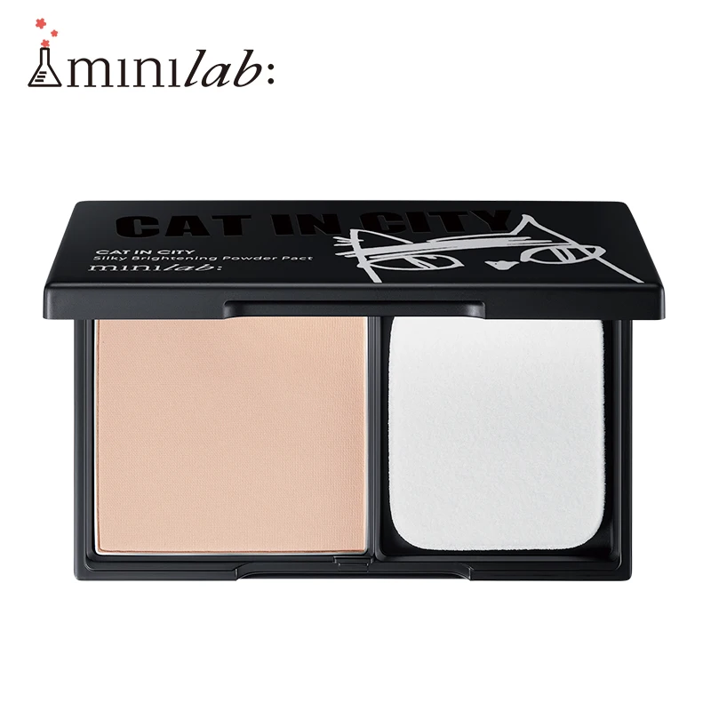 

minilab Makeup Powder 2 Colors Face Oil Control Concealer Lasting Makeup Set Waterproof Brightening Skin Loose Powder