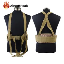 Military Hunting Shooting Wargame Molle Durable Adjustable Tactical Belt Suspenders Men Clothing Accessories Outdoor Sport