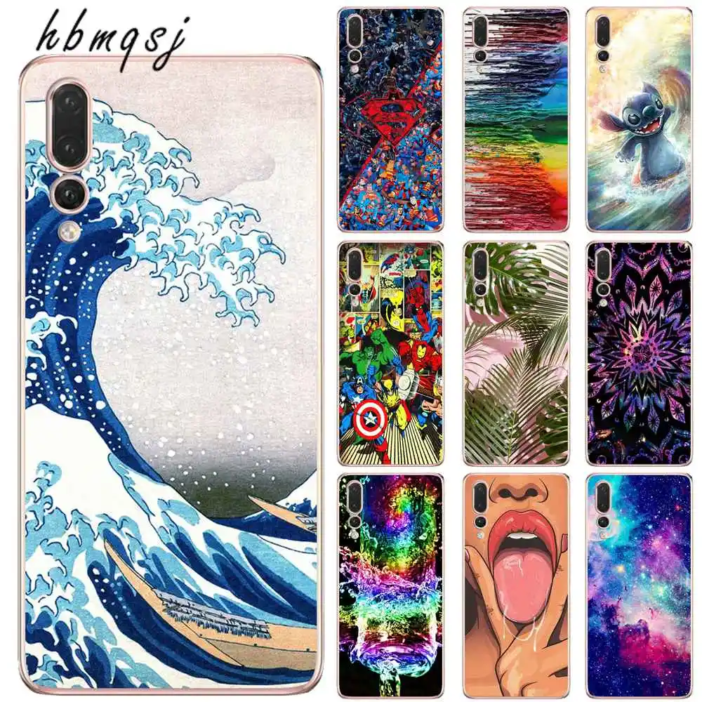 

Silicone soft tpu for huawei p8 p9 p10 lite 2017 p20 pro p10 plus case cartoon surf cool for huawei p20 mobile phone back cover