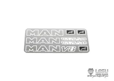 LESU MAN V8 gtx26 540 металлический логотип для 1/14 RC тракторов грузовиков автомобилей DIY