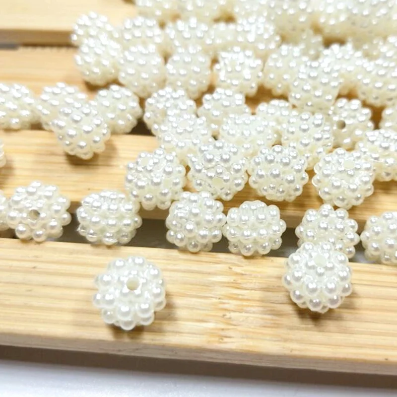 

100PCS 9MM Milkwhite ABS Loose Beads DIY Jewelry Accessories