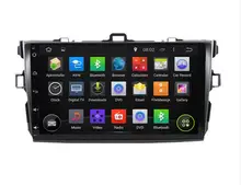 BIG 9.0 inch 1024*600 SCREEN Quad Core Android 5.1.1 FitTOYOTA COROLLA 2007 2008 2009 -2011 2012 Car DVD Navigation GPS Radio