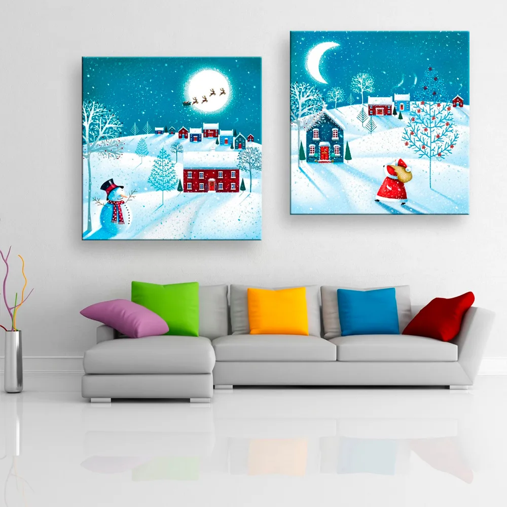 

HD Christmas Canvas Art Print Painting Poster, Print Wall Pictures For Home Decoration, Wall Decor Wall Art 15110718