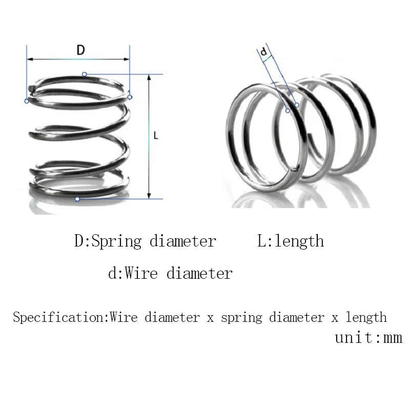 1 шт. 3 мм диаметр проволоки компрессионные пружины весна сталь y-тип давление пружина 18 мм-мм 40 мм внешний диаметр мм 1000 мм длина