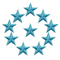 Buy 10PCS Stars Embroidered Patches Sew Iron On Badges Gold Silver Red Black Blue Pink For Clothes Appliques Craft Decoration Online - Image 5