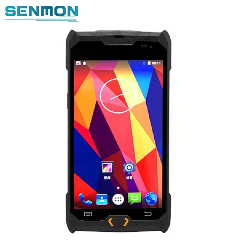  Freeship Android 6.0 Rugged NFC RFID Reader 1D 2D Bar code Scanner All in One 4G Handheld Smartphon
