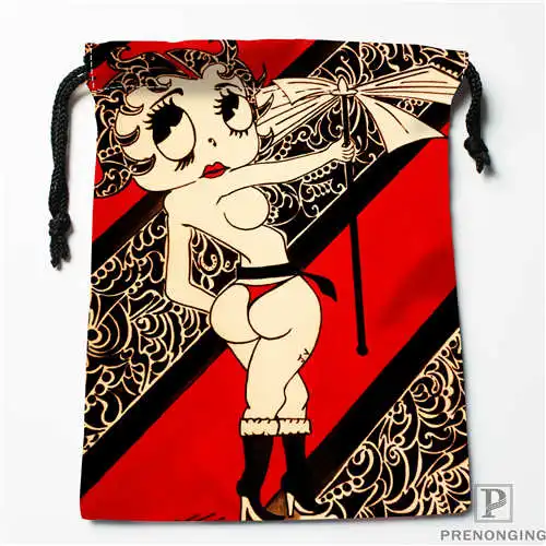 Печать на заказ Бетти Буп (1)Drawstring Сумки для шоппинга дорожный мешок хранения