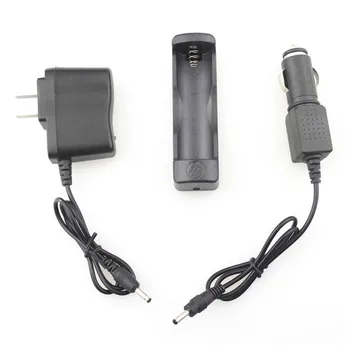 

18650/17670 Single Slot Charger+ Car Adaptor+ Wall Adaptor