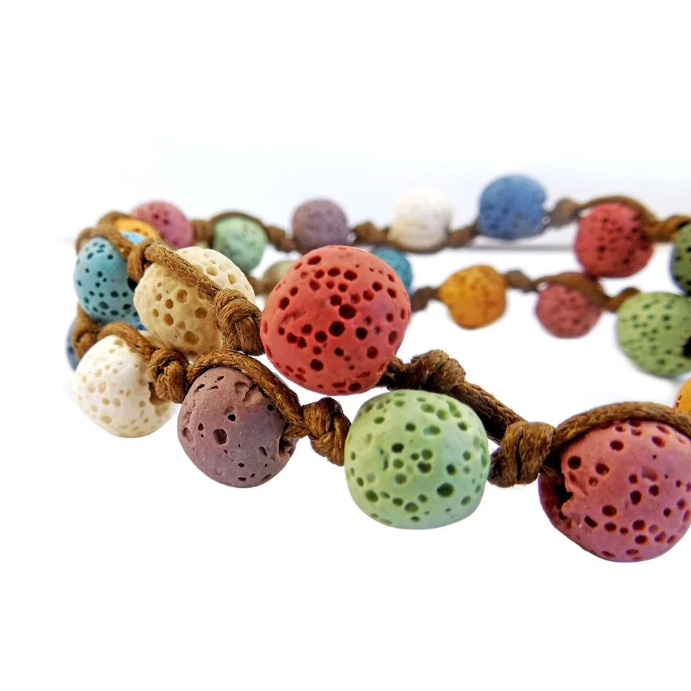 ZP-BS376-8 Diffuser Leather Locket Bracelet