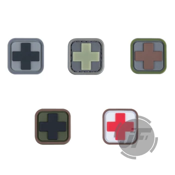 

Tactical Medic Square 1inch PVC Patches for Military Patch Armband Badge for BDU Cloth Backpack Cap