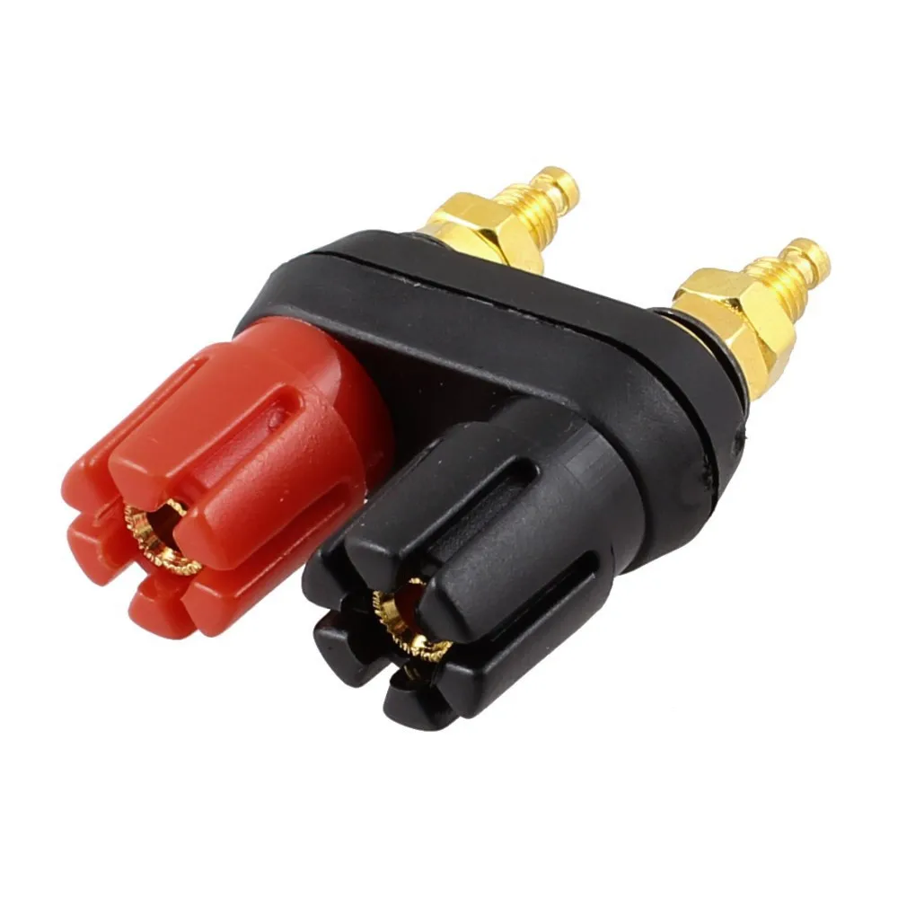 20pcs/lot Gold plate audio speaker terminal Amplifier Terminal Dual 4mm