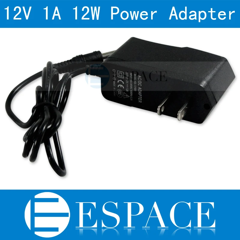 

2PC High quality AC 100V-240V Converter Adapter DC 12V 1A Power Supply US/EU Plug +DC 5.5mm x 2.5mm 1000mA Free shipping