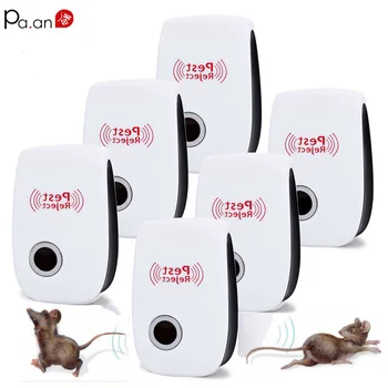 

2pc Ultrasonic Pest Repeller Mosquito Killer Ultrasonic Bug Repelant Electronic Rat Mouse Repellent Electro Pest Control Reject