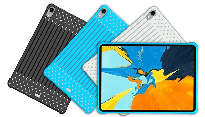 2018 New For ipad Pro 11 Inch Case TPU+Plastic Case Fashion Openwork Stripes Radiating Breathable For Apple Ipad Pro 11 Case (6)