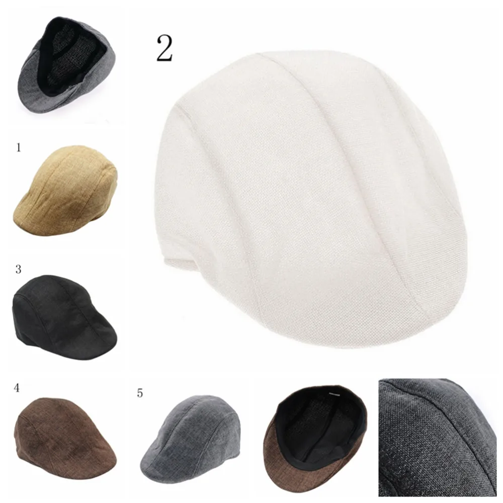 1PCS Mens Hat Beret Country Golf Hats New arrival Vintage Herringbone Flat Cap Peaked Ridingin