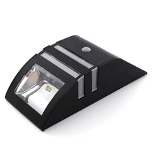 Jiguoor из нержавеющей стали солнечной энергии высокий светильник светодиодный PIR индукционный настенный светильник датчик движения светодиодный светильник из стали настенный светильник для сада