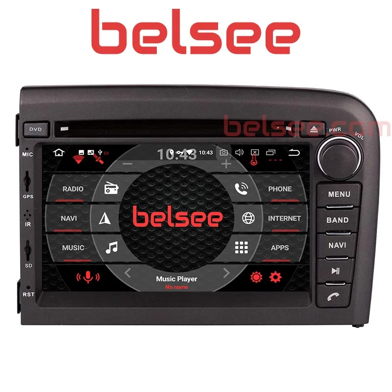 Belsee для Volvo S80 1998 2006 Android 8 Восьмиядерный автомобильный Радио 4 Гб Стерео GPS
