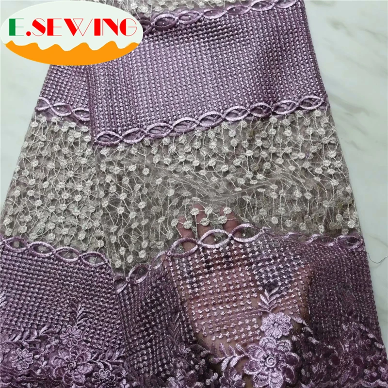 

Esewing Wholesale African Lace Fabric 2019 High Quality Lace French Lace Fabric Sequin Lace Fabric Beautiful Yellow White Color
