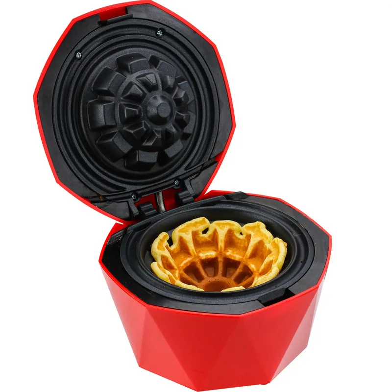 

Electric Ice Cream Egg Waffle Bowl Maker Machine Iron Mold Plate Machine Baker Nonstick Household Egg Cake Oven Gift