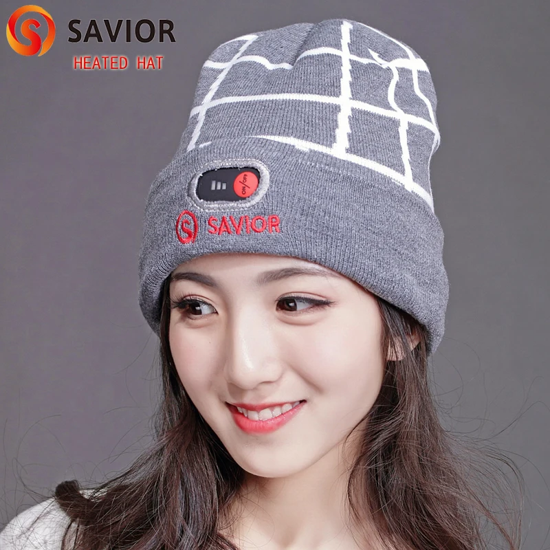 Savior heated hat heat therapy caps keep head warm protect head thick