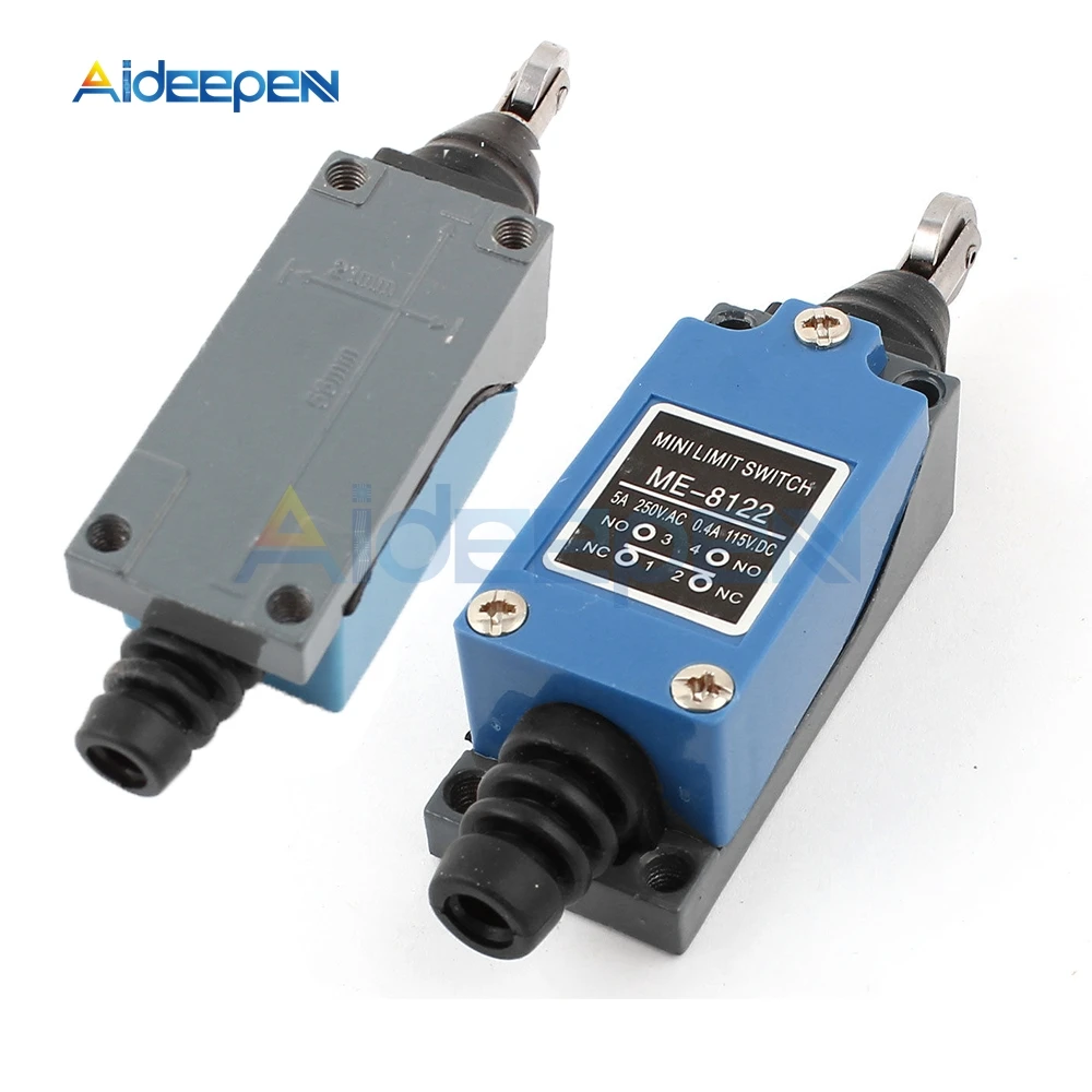 

ME-8122 Position Control Automatic Reset Limit Switch NO NC Momentary Parallel Roller Plunger Actuator Limit Switch