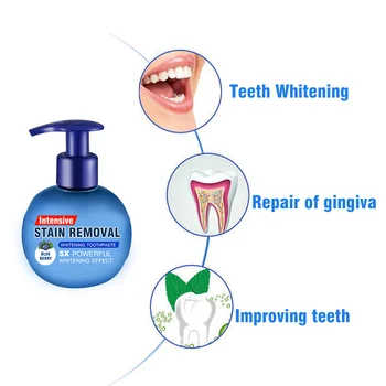 

New powerful decontamination whitening toothpaste for tooth-resistant hemostasis toothpaste DTT88