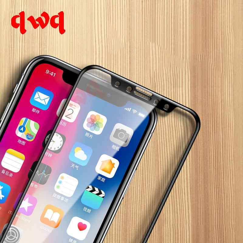 Kopen 2.5D Gehard Glas Voor iPhone 7 XS Max Screen Protector Film Full Cover 9 H Glas Voor iPhone XR 9 XS Plus Beschermende Glas Film