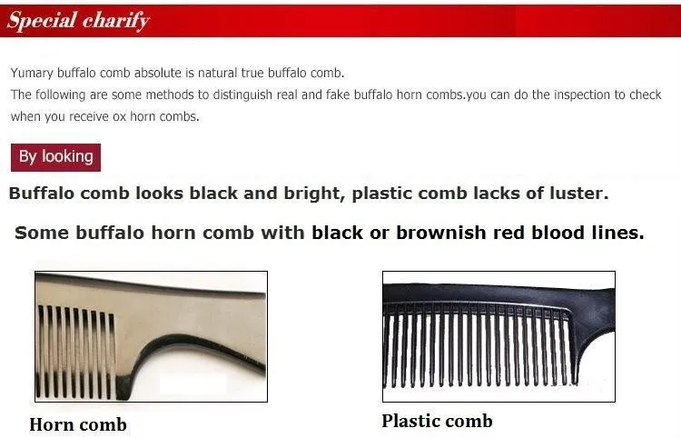 Chifre de Búfalo Anti-perda de Cabelo Melhor para o Cabelo Natural Pente Sândalo Verde Anti-estático 18.2 cm Desembaraçar Casa Deve Itens Diferentes 12 Beleza e saúde