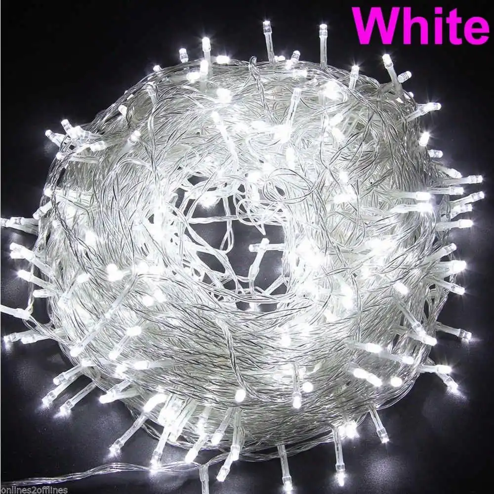 thumbnail image 1 of Cadena de luces LED de Navidad de 5 m, 10 m, 20 m, 30 m, 50 m y 100 m, 8 modos, para bodas, fiestas, vacaciones y hogar, 1 of 5