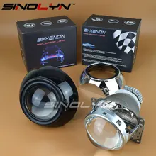 Sinolyn автомобилей Автомобиль объектив проектора для фар 3.0 дюймов спрятал би ксеноновая лампа W/черный Chorme Iris кожухи, применение D2S D2H лампы