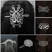 Заколка для волос Viking Celtics Knots Crown, винтажная металлическая заколка для волос с драконами, заколка для волос, ювелирные аксессуары для волос для женщин и девушек