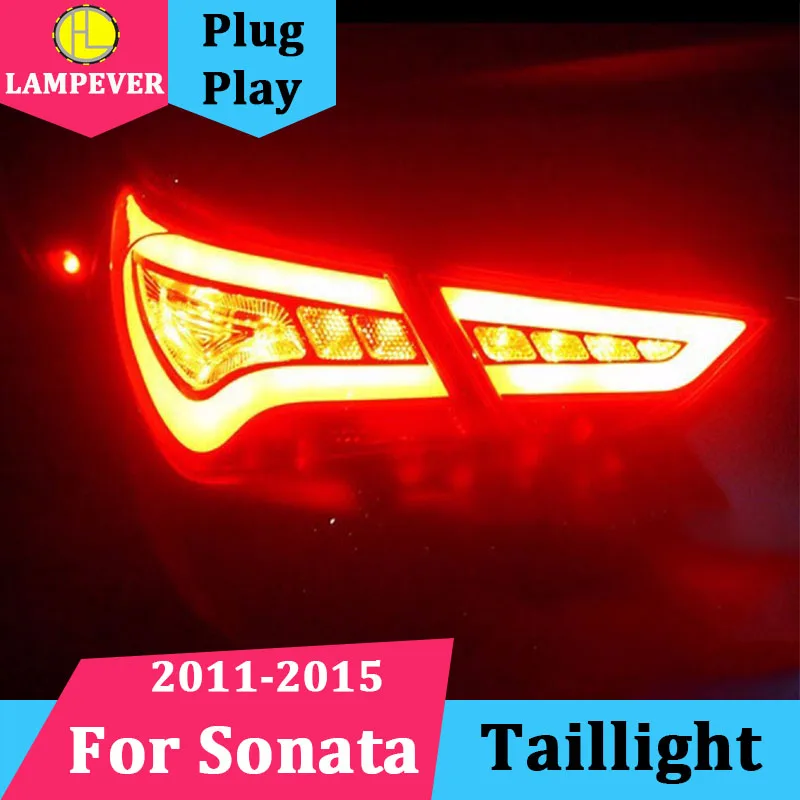 Lampever Car Taillight for Sonata 8th LED Tail Lights 2011 2015 Sonata