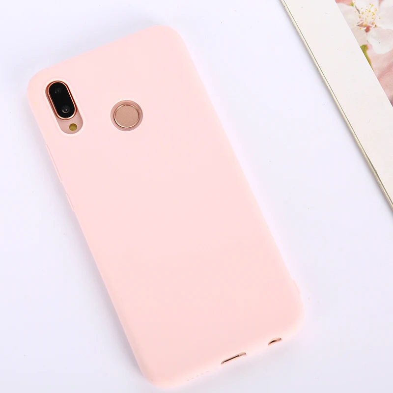 Карамельный цвет чехол для huawei Y6 Y7 P30 P20 P9 P10 Коврики 10 Lite Honor 10 9 Lite 7C 20 Pro 8X 8C P Smart Мягкий силиконовый чехол s