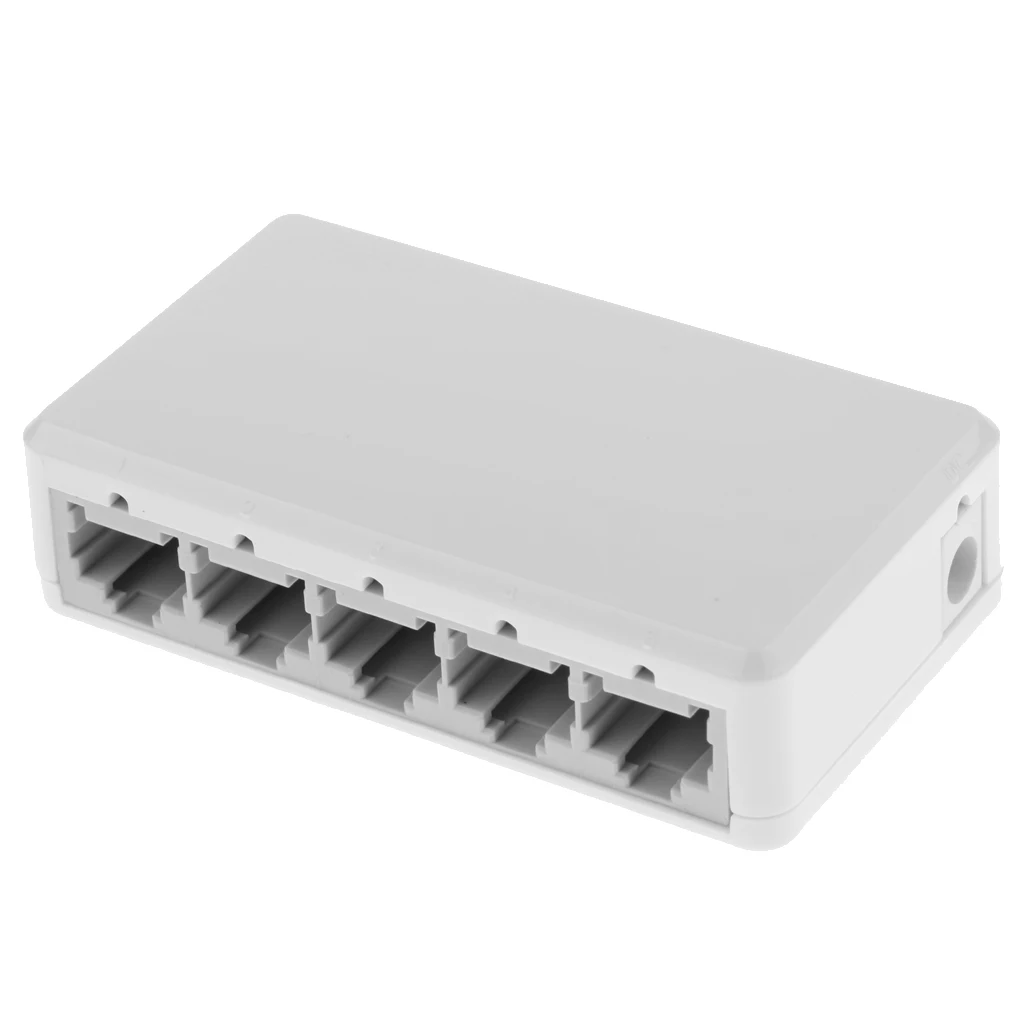 

Mini 5 Port Fast Ethernet Network Switch Splitter Hub Unmanaged Power Over