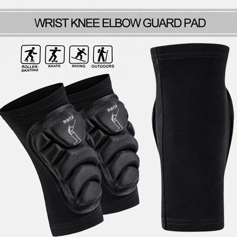 

Roller-Skating Kneepad Skating Protective Gear Black Roller Protector Sports Cross-Country Race 3 SIZE