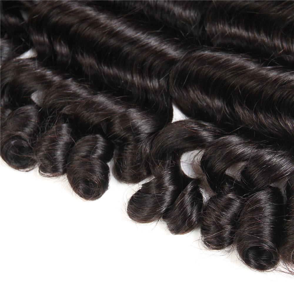 Megalook 3 Bundles Deals with 4*4 Lace Closure Brazilian Funmi Curly Fancy Curl Human Remy Hair Extensions 3 Bundle with Closure Megalook 3 Bundles Deals with 4*4 Lace Closure Brazilian Funmi Curly Fancy Curl Human Remy Hair Extensions 3 Bundle with Closure