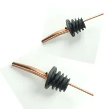 Бронза Цвет красный Насадки на бутылку Фиксаторы Бар Бармен Инструменты Свадебная вечеринка поставки Нержавеющая сталь силикагель Материал 11 см Pourer