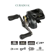 SHIMANO Рыболовные катушки CURADO K капли воды колеса 6+ 1BB Центробежная сила Передаточное отношение тормоза 8,5: 1 бренды рыболовные снасти