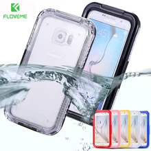 FLOVEME IP-68 Underwater Waterproof Case For Samsung S8 Plus Samsung Galaxy S6 Edge S7 Edge Cases Swimming Diving Phone Bags