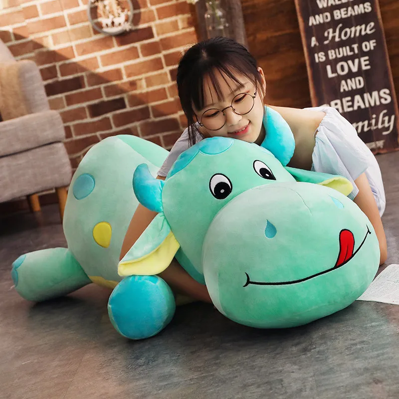 lovely cartoon cattle plush toy cute large cow stuffed doll girl birthday gift sleeping pillow 43inch 110cm DY50432 (3)