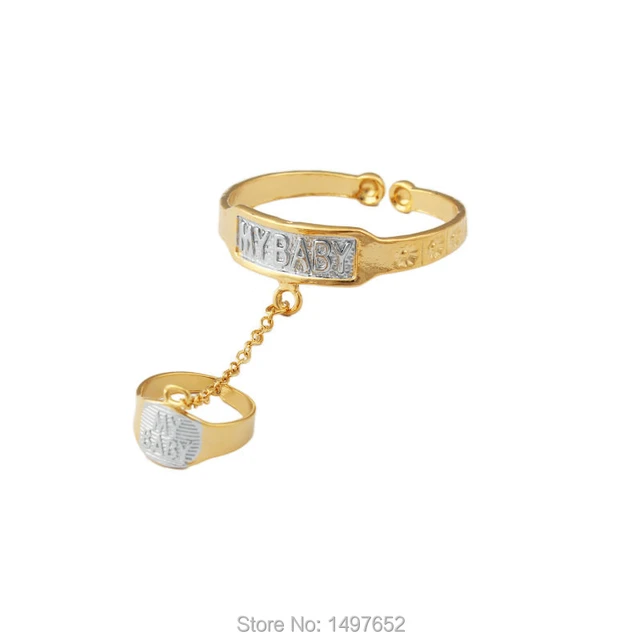 Cute Baby Hand and Gold Bracelet with Ring Stock Photo - Image of baby, ring:  180074018