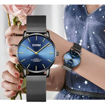 

Watch Women Men luxury Fashion Casual 30M waterproof quartz watches genuine mesh leather strap sport Ladies elegant wrist watch