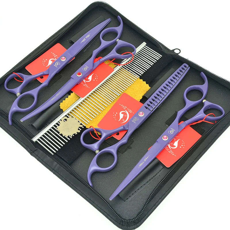 

Meisha 7 inch Professional Pet Grooming Scissor Cutting Thinning Curved Dog Cat Hairdressing Animals Groomer Tool HB0180