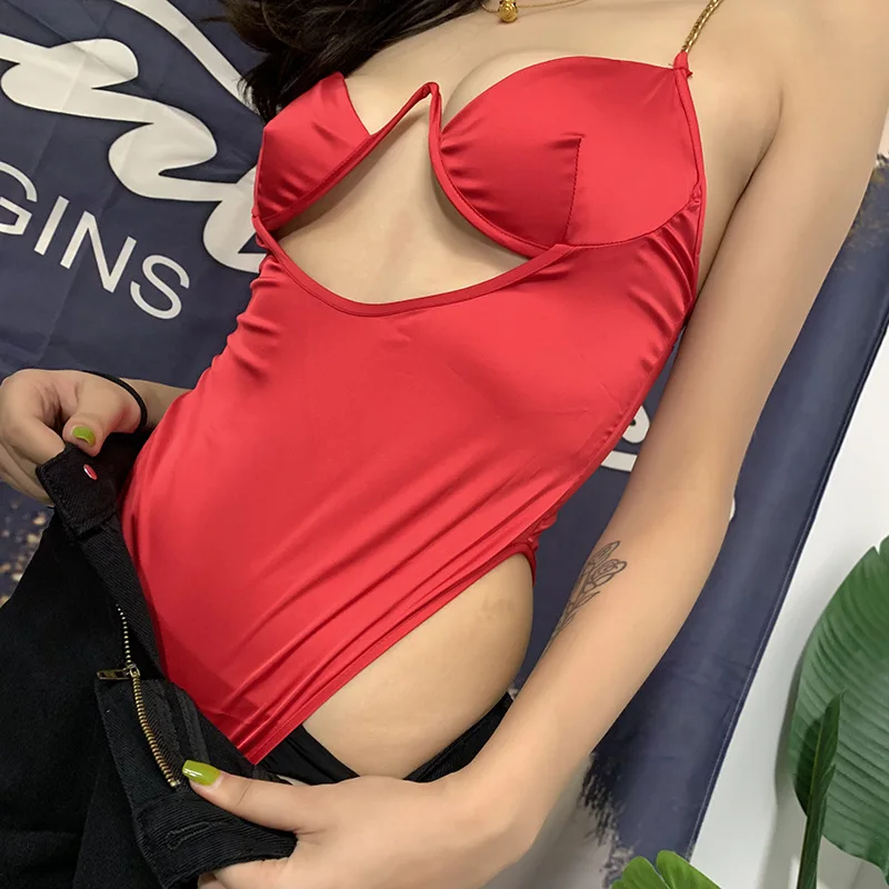 Сексуальный Bodycon Твердые выдалбливают вечерние Тощий летний женский элегантный