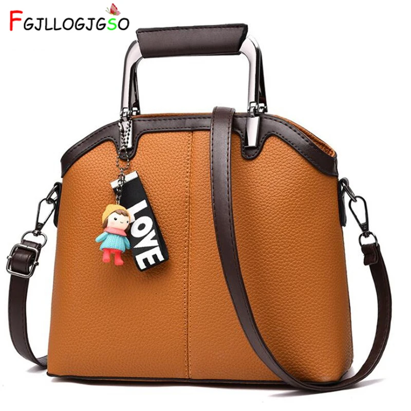 

FGJLLOGJGSO Luxury Women Leather Handbag Women Messenger Bag Female PU Leather Shoulder Bag Women's Handbag Lady crossbody bags