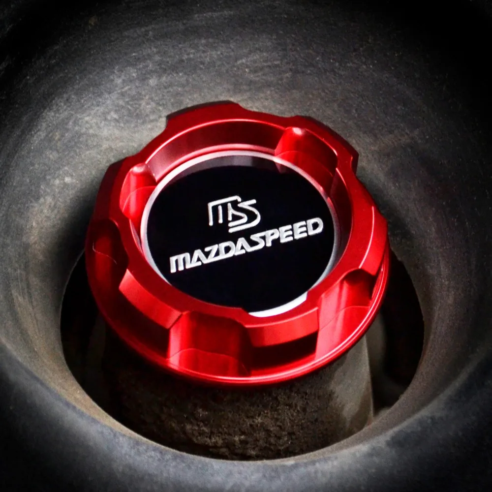 Red Aluminum ENGINE Oil Cap For MAZDA RX7 RX8 323 FAMILIA BP 1.8L