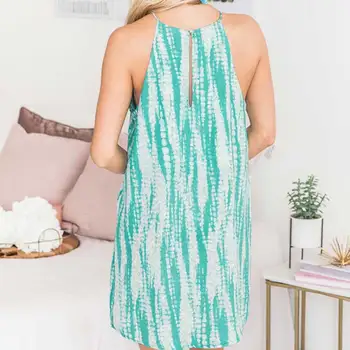 

Newly Women Summer Sundress Floral Printed Sleeveless Casual A Line Dress DO99