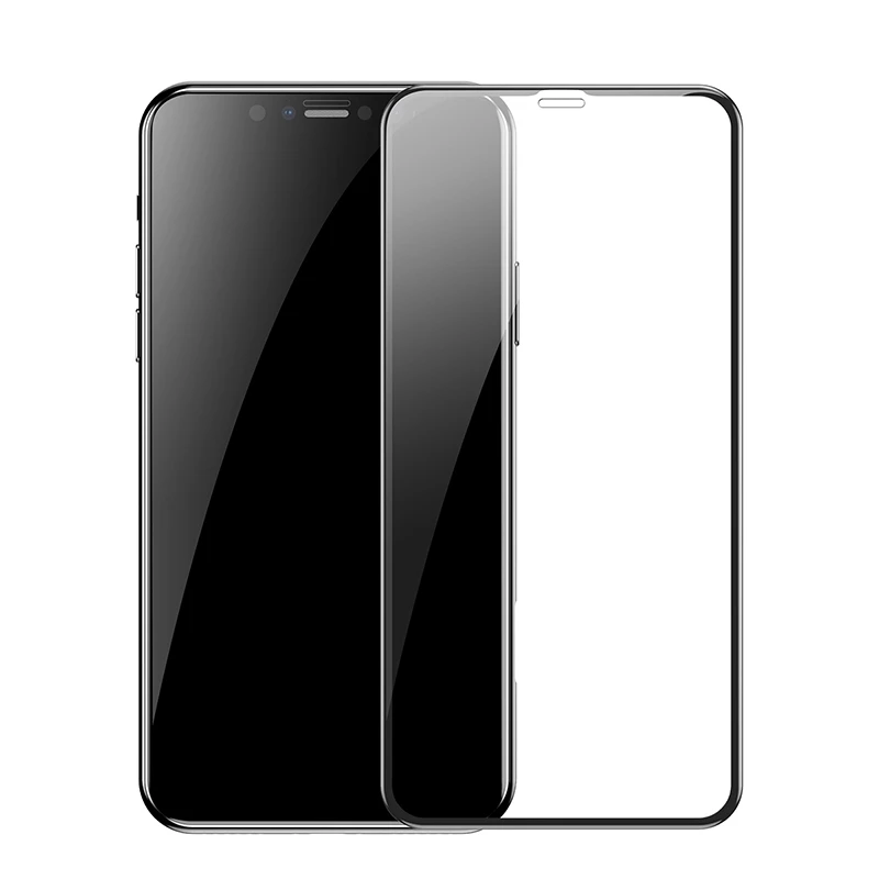 Тонкий протектор экрана Baseus 0,23 мм для iPhone Xs Max XR стекло 3D закаленное стекло для iPhone Xs Защитная стеклянная пленка - Цвет: HD Transparent