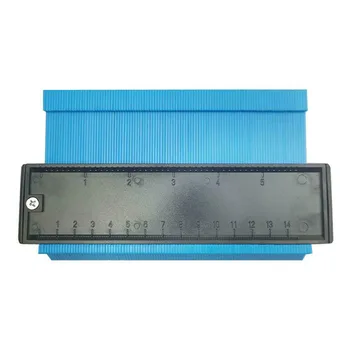 

6'' Woodworking Shape Duplicator Contour Profile Gauge Easy Profile Copy Gauge ScaleRuler for Tiling Laminate Tiles Edge Measure
